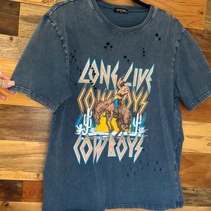 LONG LIVE COWBOYS western graphic tee